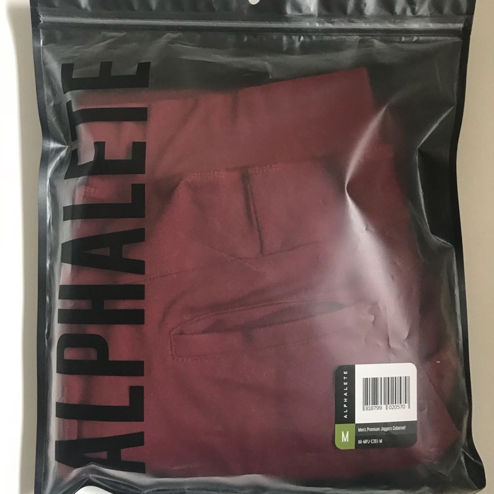 Alphalete Red Cobernet Premium Joggers